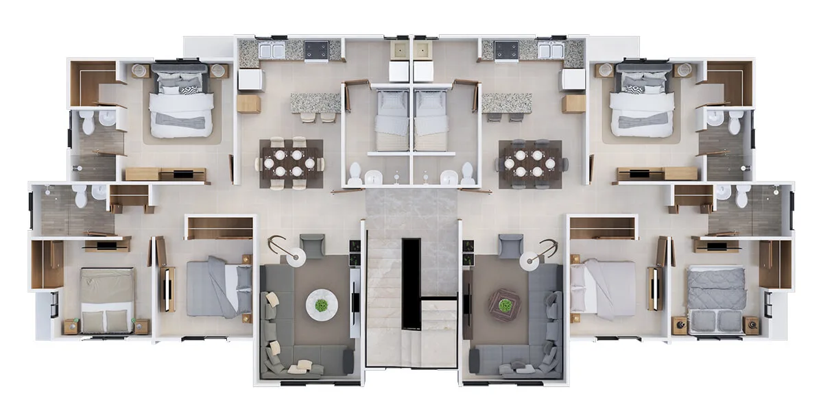 Floor plan Type A - 4th floor