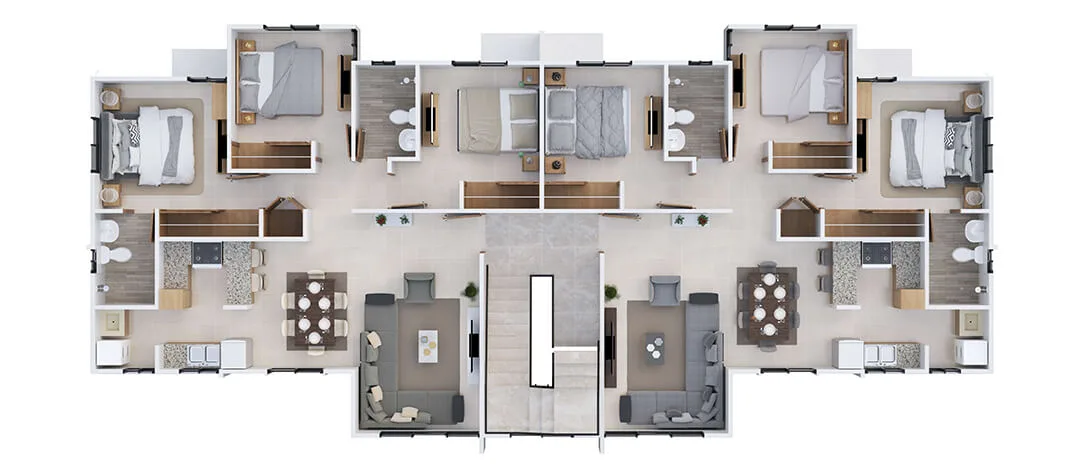 Floor plan Type B - 4th floor
