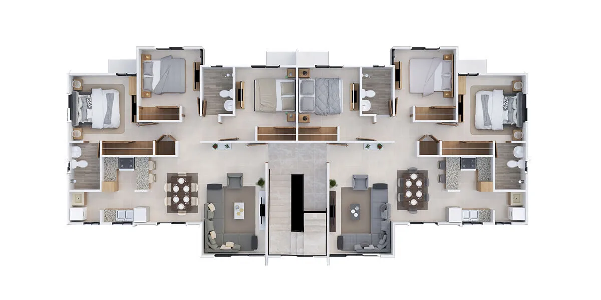 Floor plan Type B - 4th floor