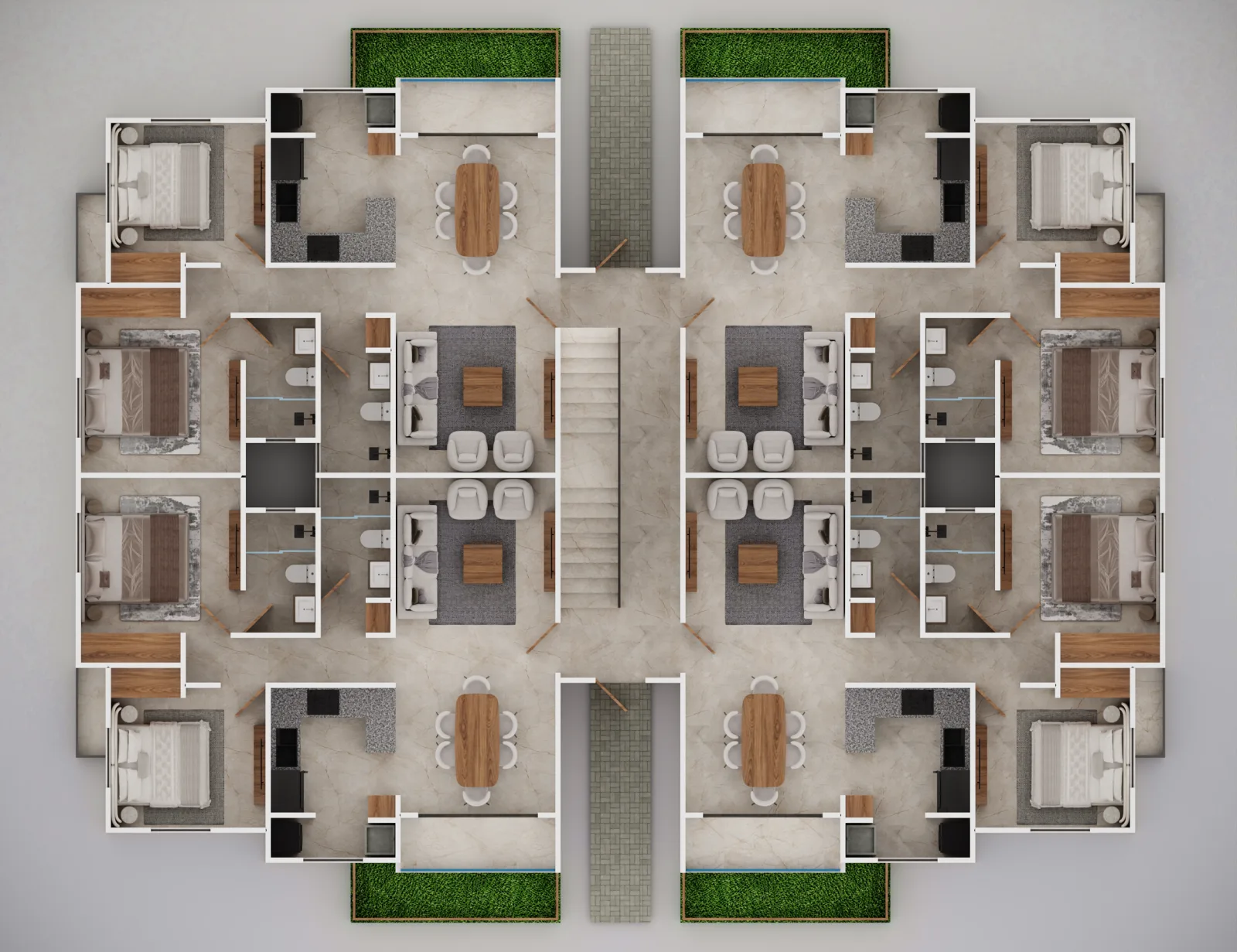 Planta del Edificio C, nivel 1