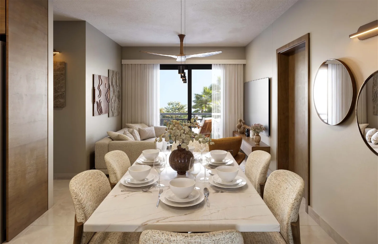 Vista interior · Apartamento tipo